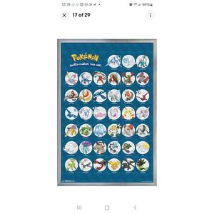 2016 SEALED Pokemon Legendary Characters 22 1/2‎ x 34" Poster Trends 14865